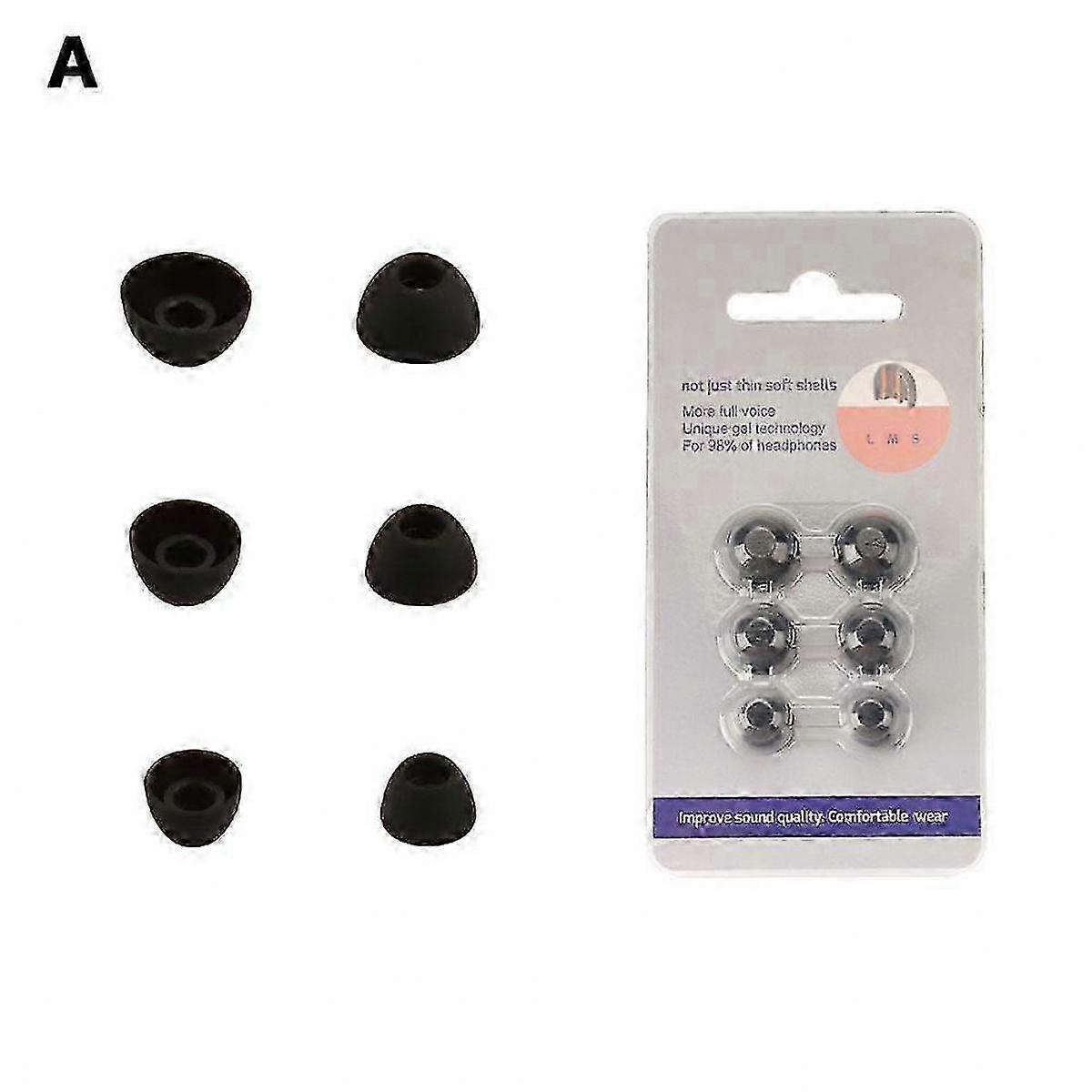 Bowers & Wilkins PI8 Replacement Silicone Ear Tips, 6-Pack (3 Sizes)