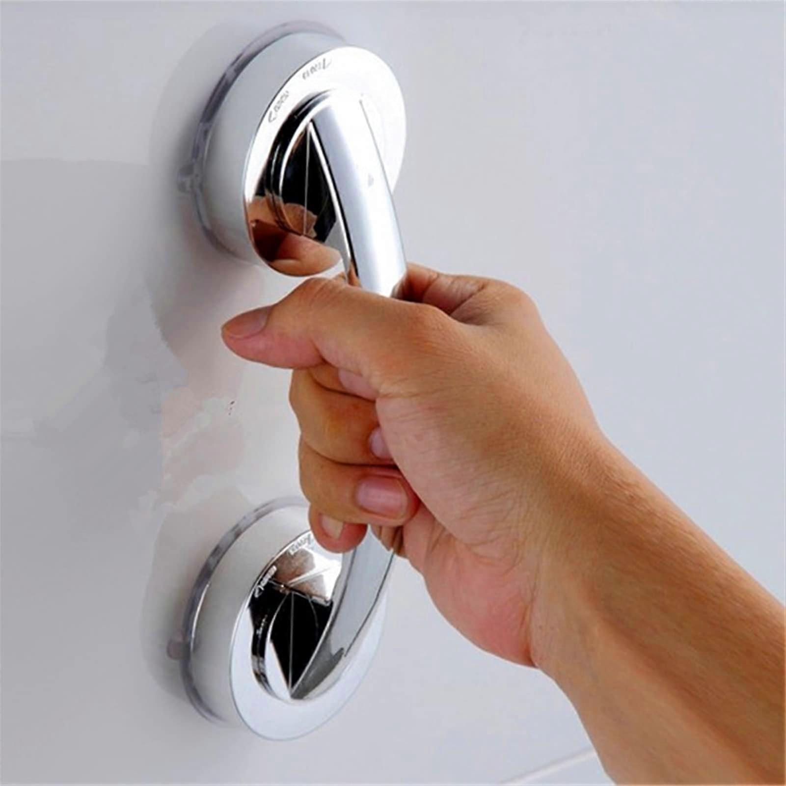 Bathroom Grab Bar with Secure Suction Grip, AntiSlip Design for Elderly Shower Safety