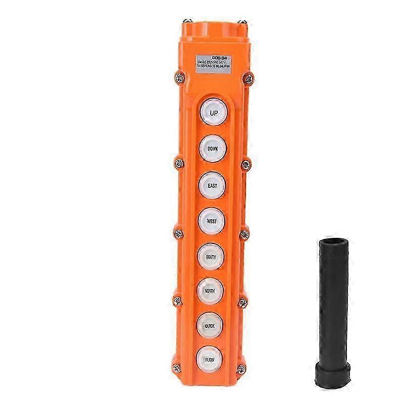 Crane Controller Hoist Remote Control Station Push Button Switch 8 Ways COB?64 220V/500V