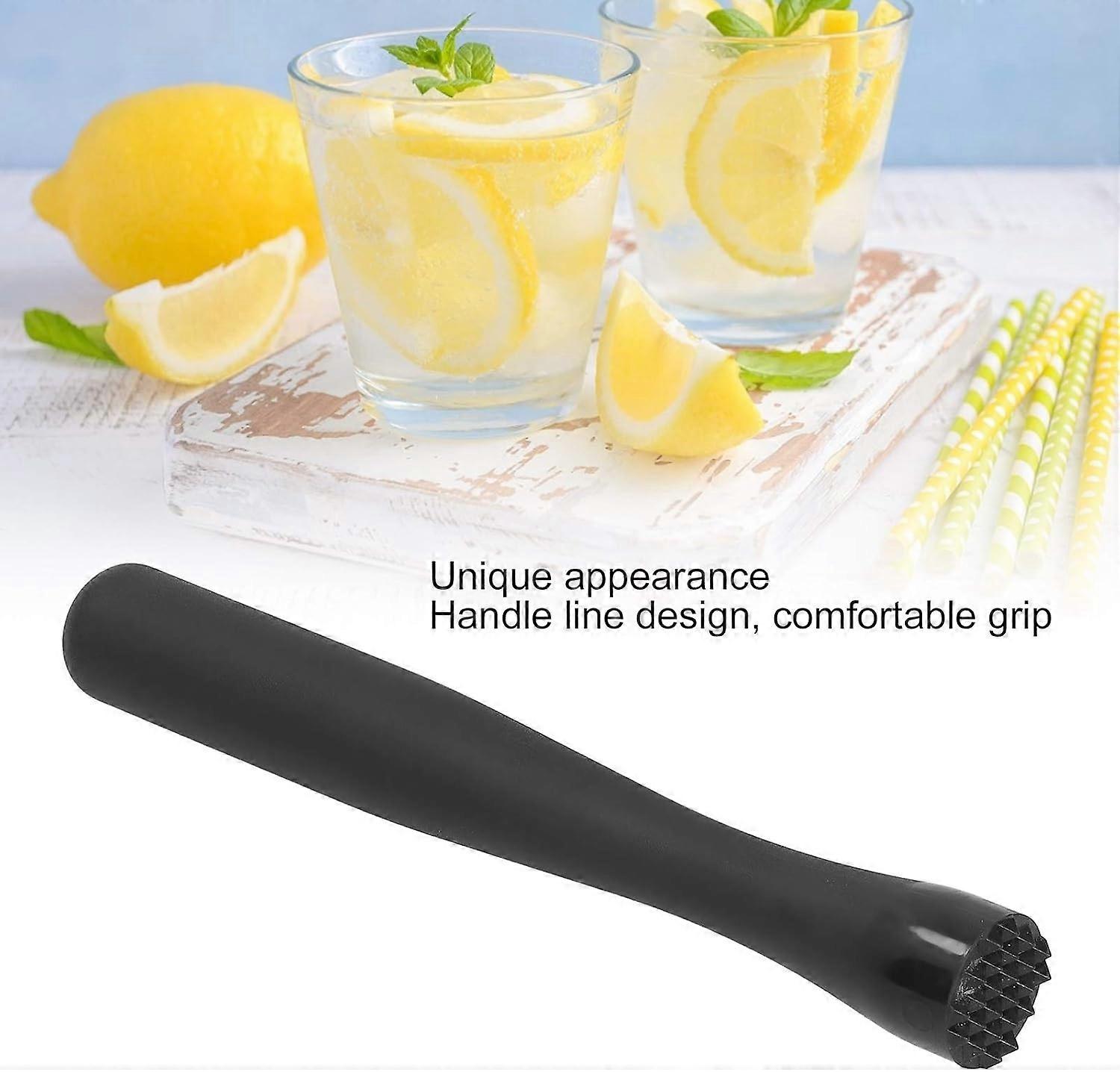Cocktail Muddler with Ice Crusher Rod for Home Bar Bartending, Durable PC Material, Easy Clean