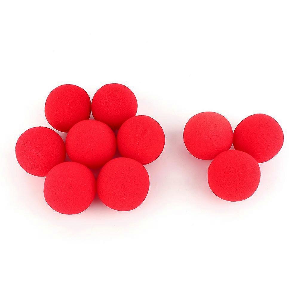 Magic Sponge Balls Set 10 Pack Red Sponge Balls for Magic Tricks Visual Effect Stage and Closeup Ready