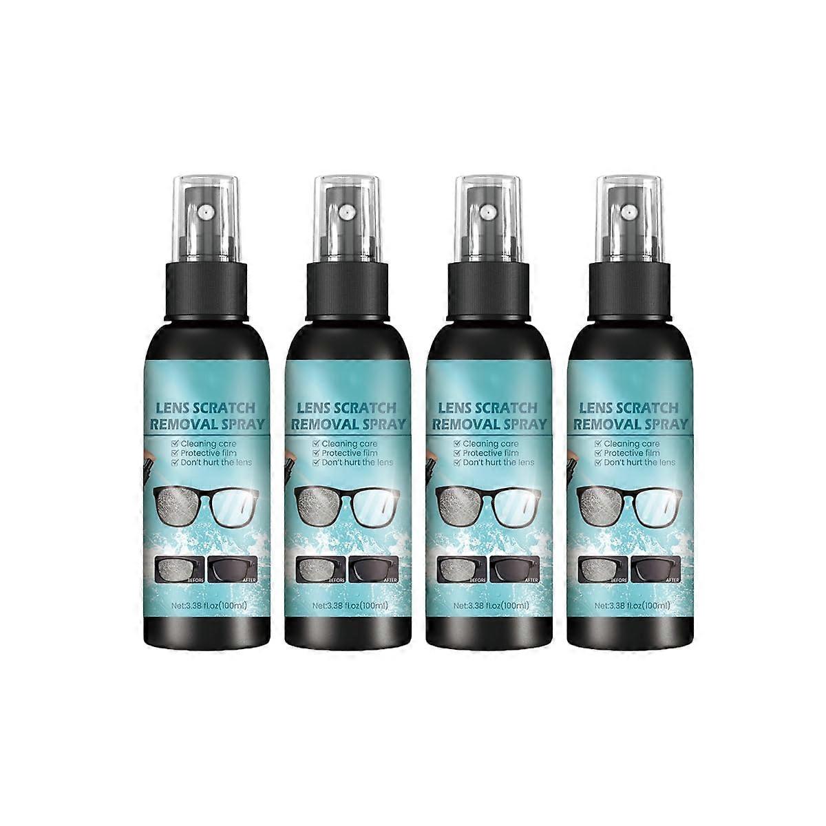 Glasses Lens Cleaner and Eyeglass Scratch Remover Kit, AntiFog NonAbrasive Spray (4PCS)