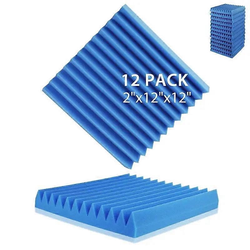Soundproofing Foam Panels (12-pack) (8 Colours Available)
