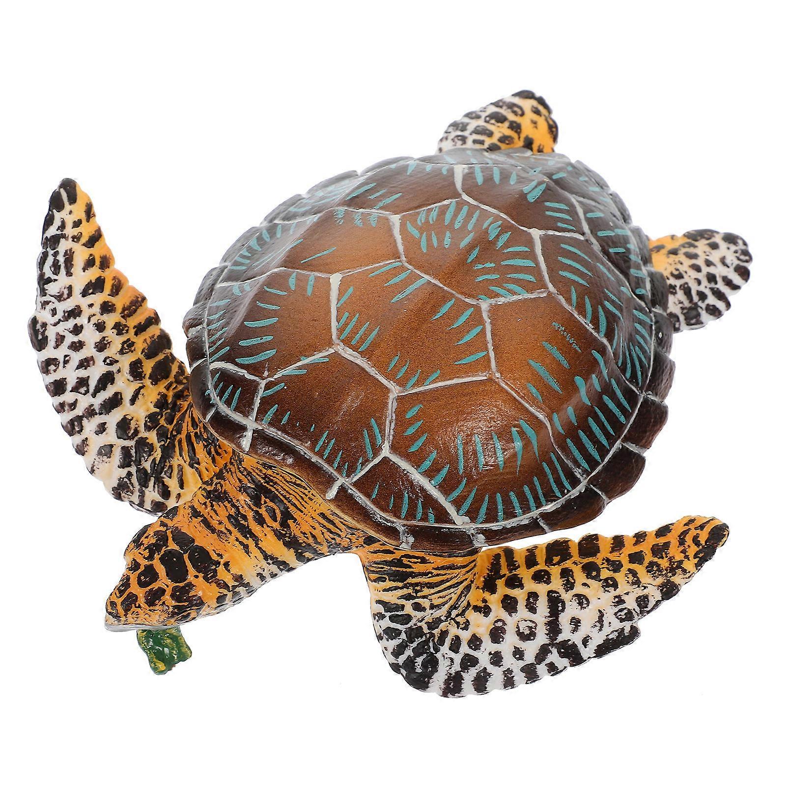 Realistic Sea Turtle Model Simulation Turtle Figurine for Decor PVC