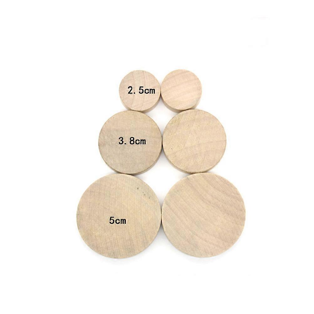 DIY Stamp Base Wood Round Cube Blocks for Craft Making 10Pcs Durable Beige