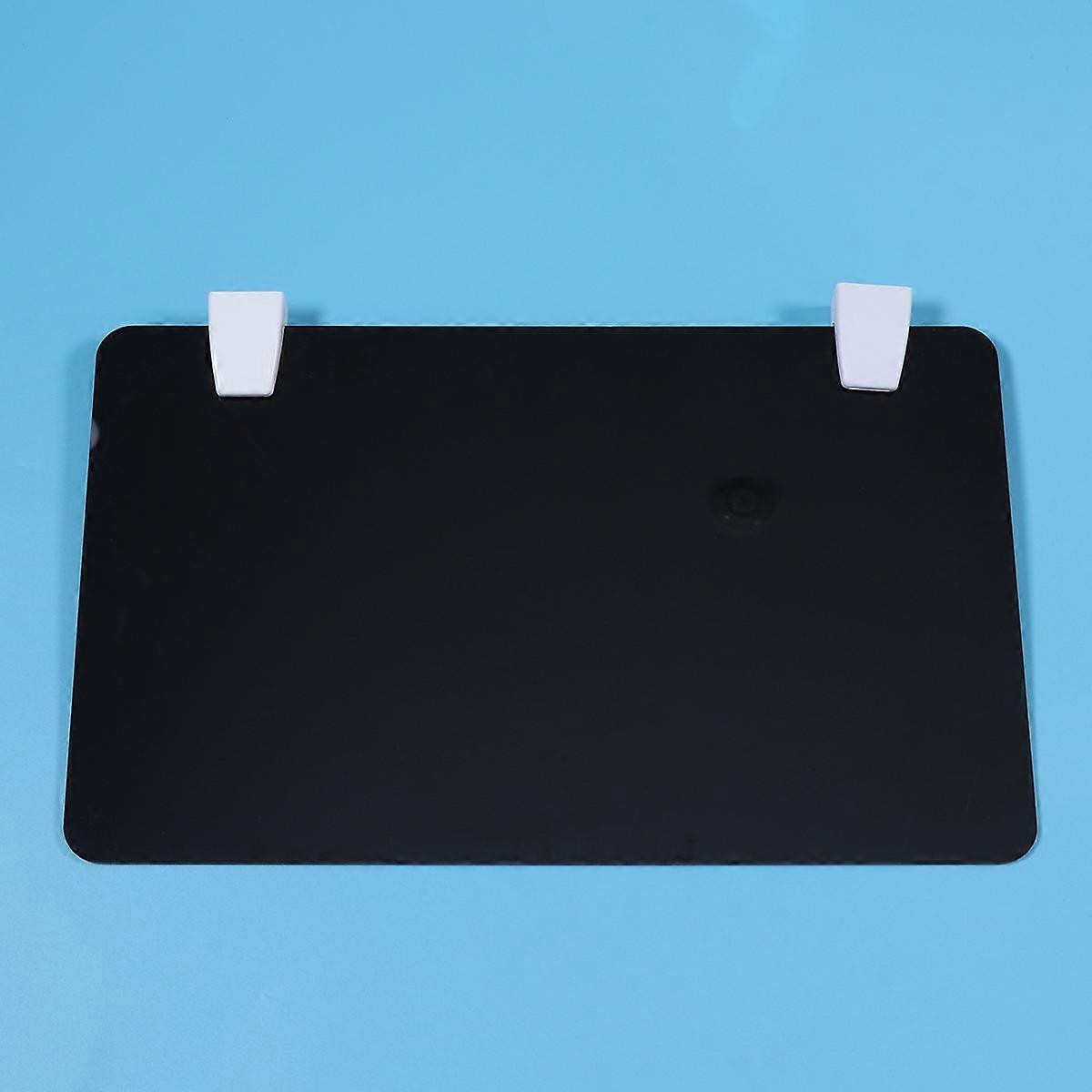 Desk Divider Acrylic Partition for Office Use 1Pcs Practical Desktop Board Black