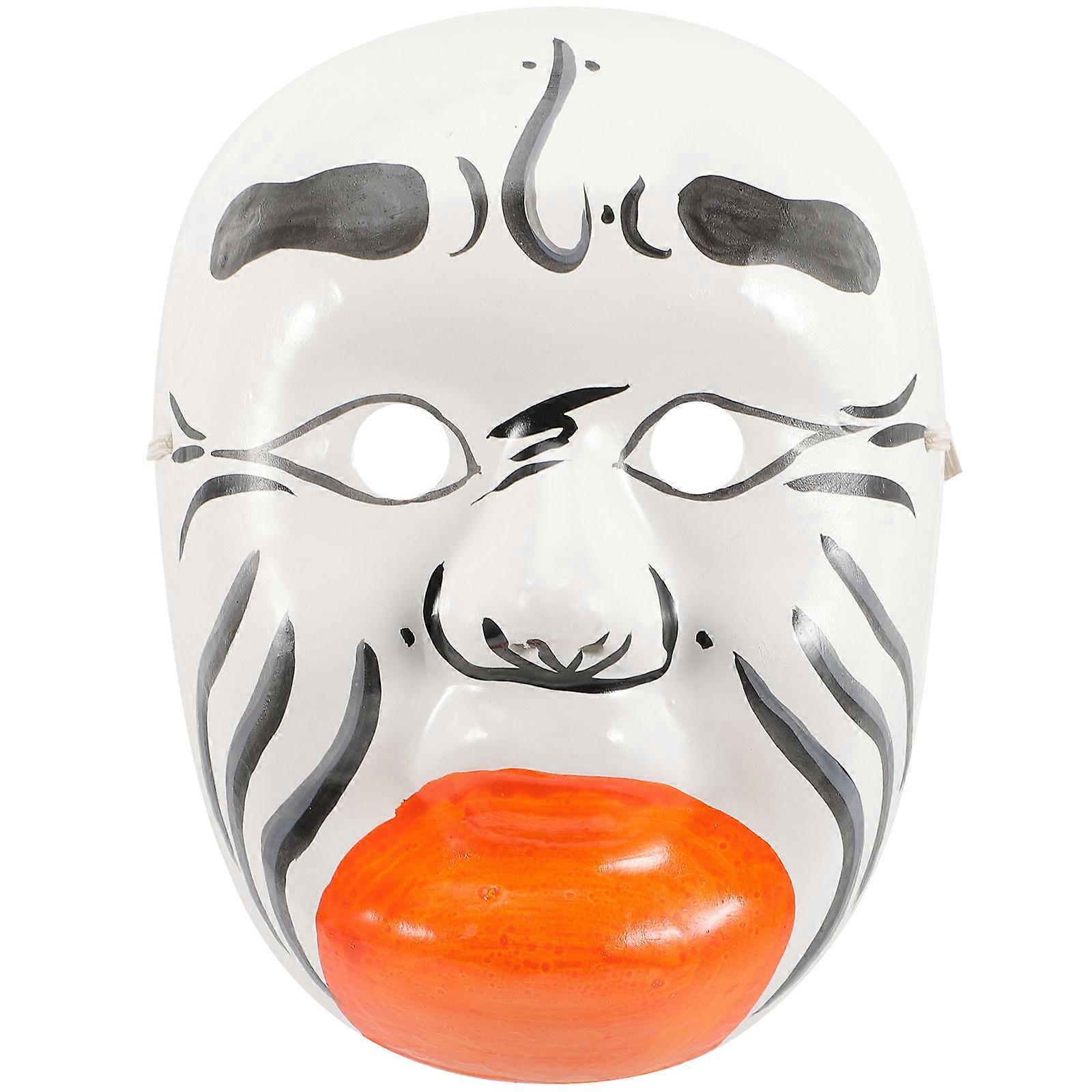 Hand-Painted Paper Pulp Chinese Opera Mask for Decoration Use