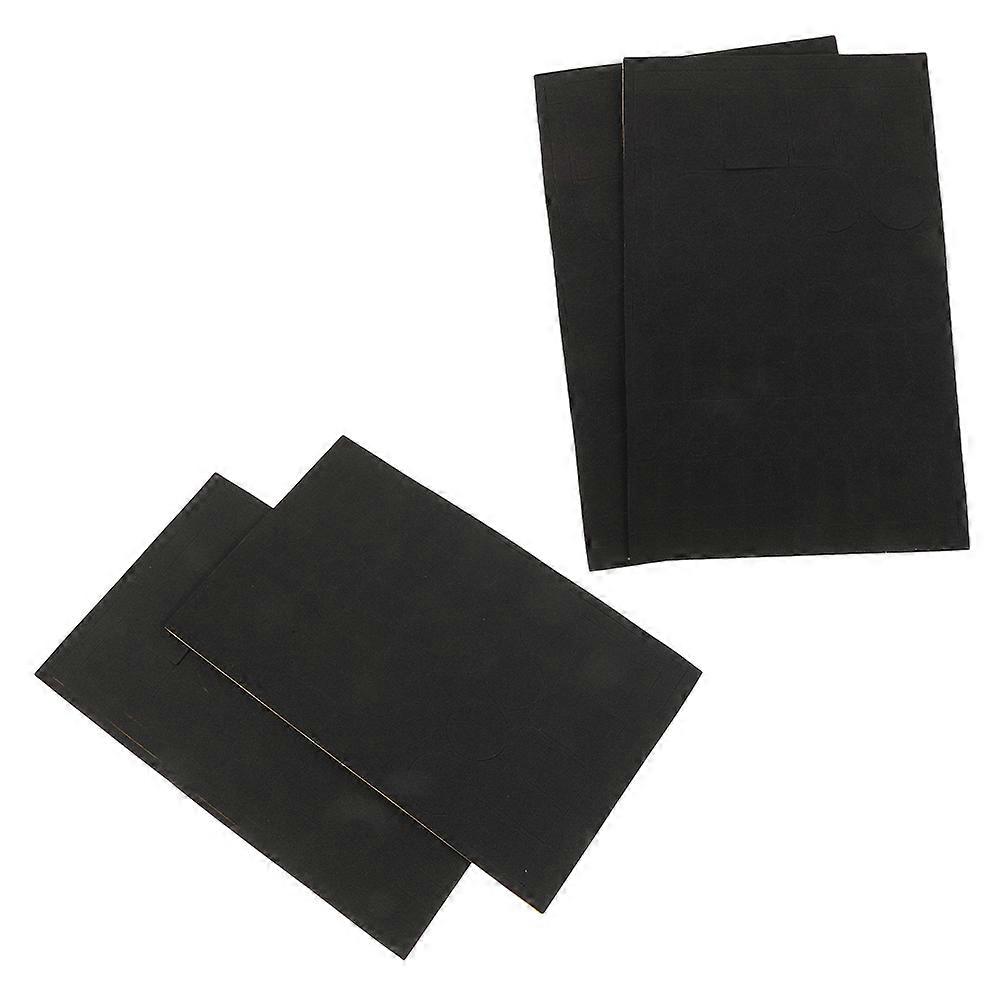 Black Eva Light Blocking Stickers for Electronics 8Pcs Adhesive