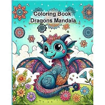 Fargeleggingsbok Drager Mandala