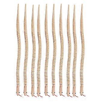 10Pcs Kids Wooden Snakes Fleksibel Skjøtet Wood Snake Toy Barn Party Forsyninger