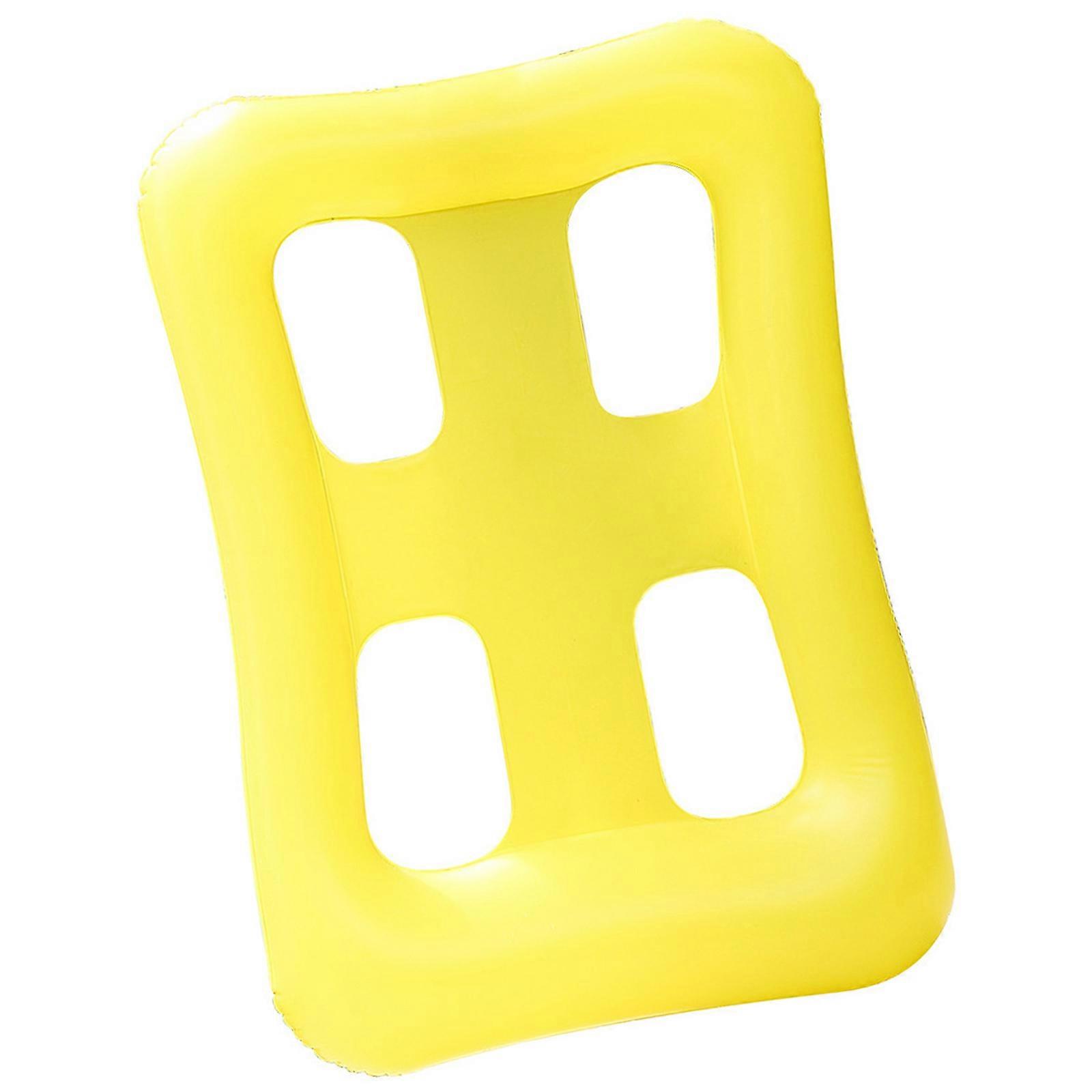 Pool Float Water Hammock Pool Inflatables Floating Bed Pool Lounger Float for Adults, Float Hammock Pool Floating Chair  Yellow