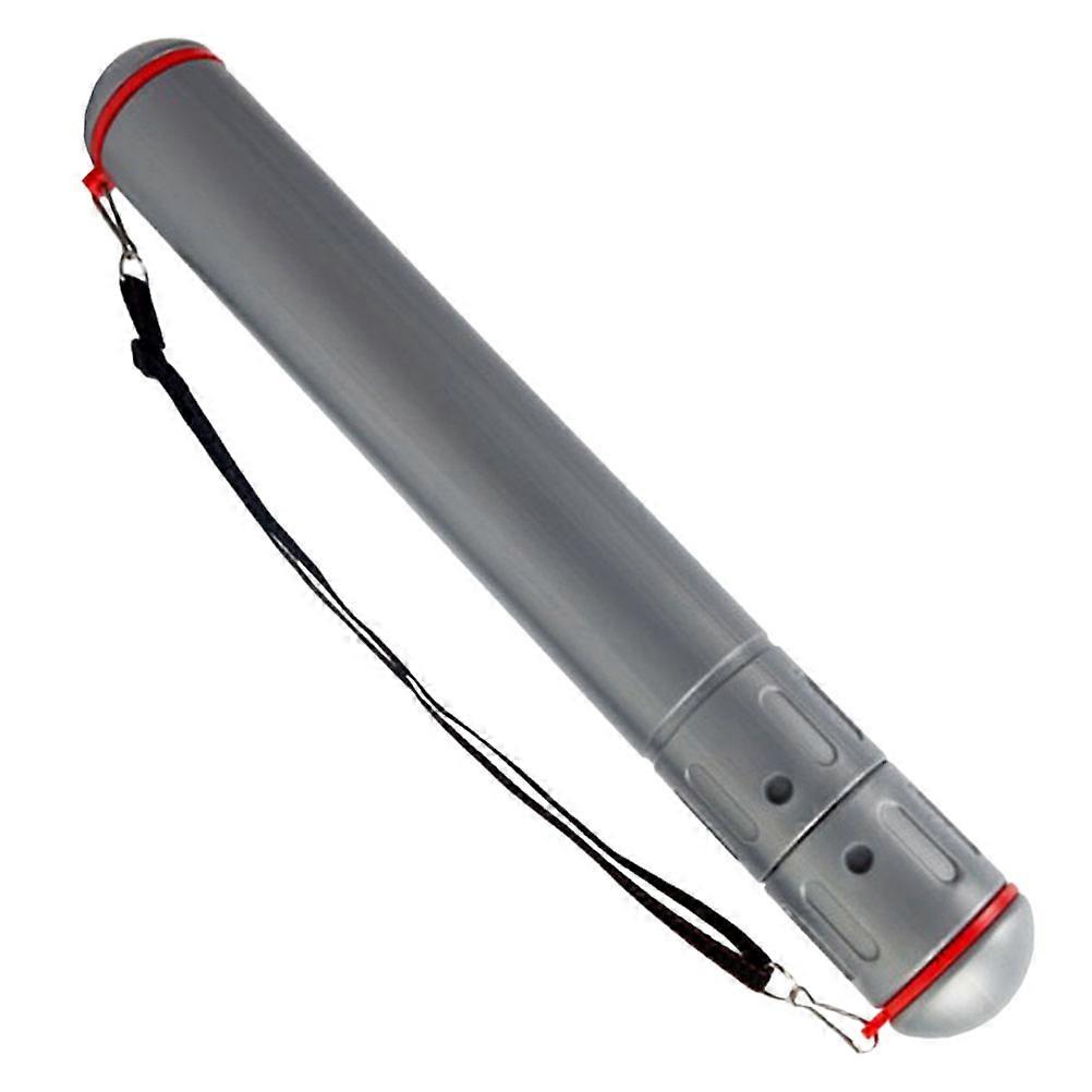 Drafting Tube Silver Plastic Stretch Scroll Holder for Storage