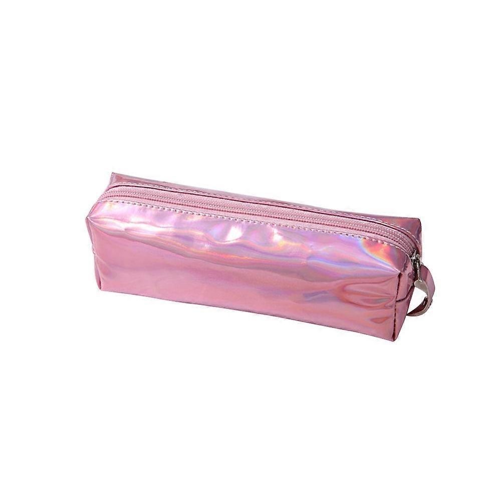 Trousse à crayons rose à paillettes
