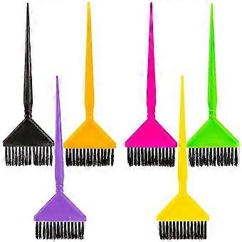 Pincel para tingir cabelo, ferramenta de plástico para coloração capilar, conjunto de 6 peças sortidas.