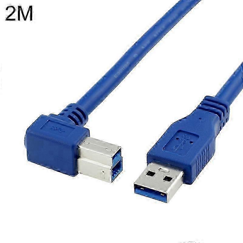 Right angle USB 3.0 printer cable for fast data transfer