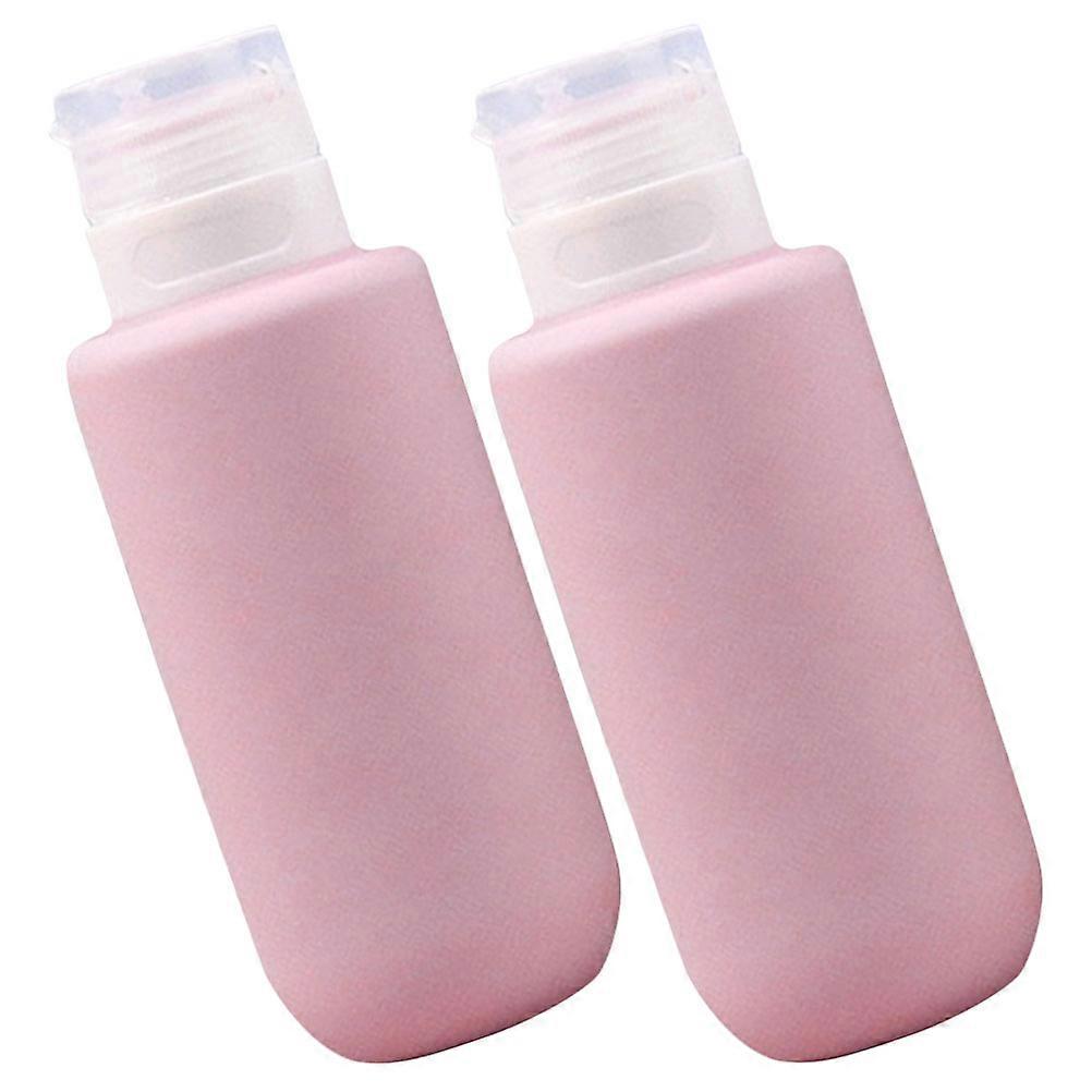 2pcs Silicone Bottles Shampoo Packing Bottles Squeeze Bottles Multi-function Bottles