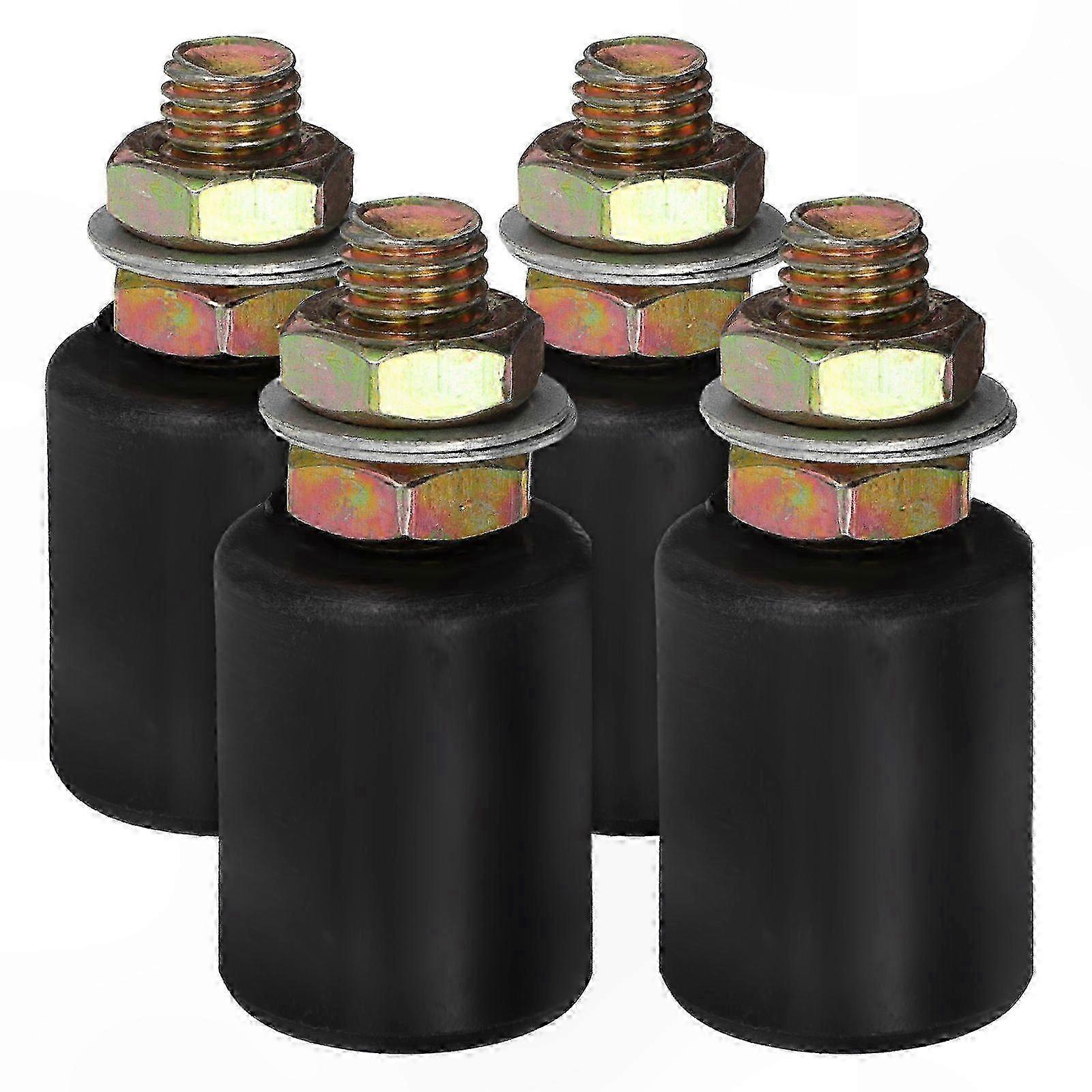 Nylon Wheel Pulley Rails with Guiding Rollers for Sliding Gates - 4 Pack Replacement Rollers