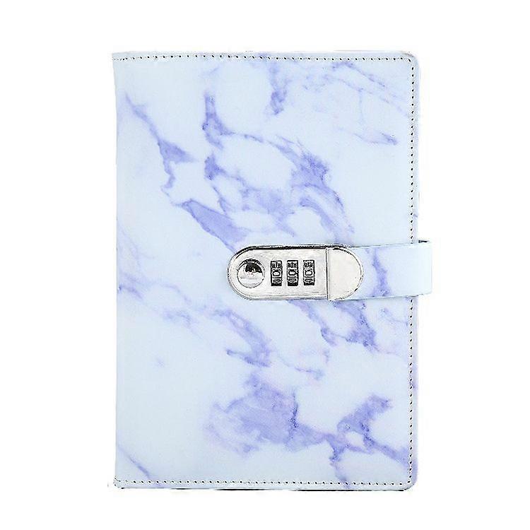 A5 Marble Texture Retro Pword Lock Notebook