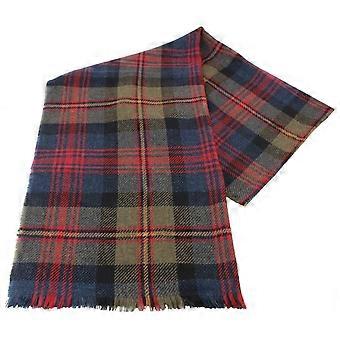 Locharron of Scotland Brock Logan Modern Luxury Scarf - Navy/Olive Green/Red