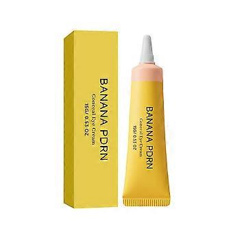 Creme hidratante para olhos Banana PDRN, com tratamento para olheiras com infusão de PDRN, cuidado iluminador não pegajoso para a pele ao redor dos olhos, 15g (0,15g).