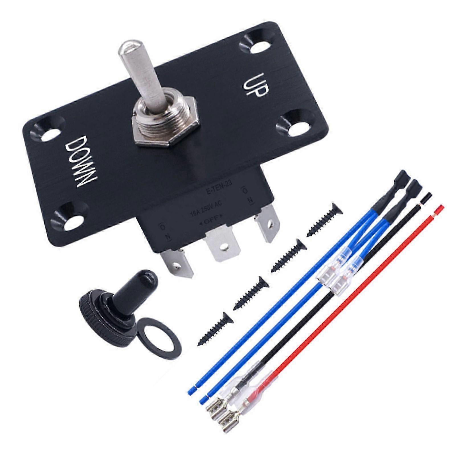 Momentary 6 Pin 3 Position Toggle Switch Panel With Panel/Wires/Cap Easy Installation