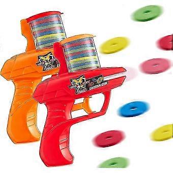 2 pezzi Foam Disc Launcher Zip Shot Shooter Disc Shooter Random Color