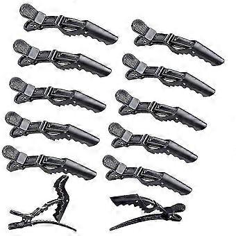 12pcs Alligator Hair Clips Hair Cutting Women Professional Salon Hairclips Kit