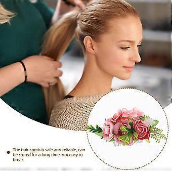 2er-Pack Damenhaarkämme mit künstlichen Rosen, dekorative Haarkämme, Haaraccessoires