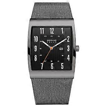 Bering Men's Watch Wristwatch Solar Ultra Slim 16433-377 Mesh Band