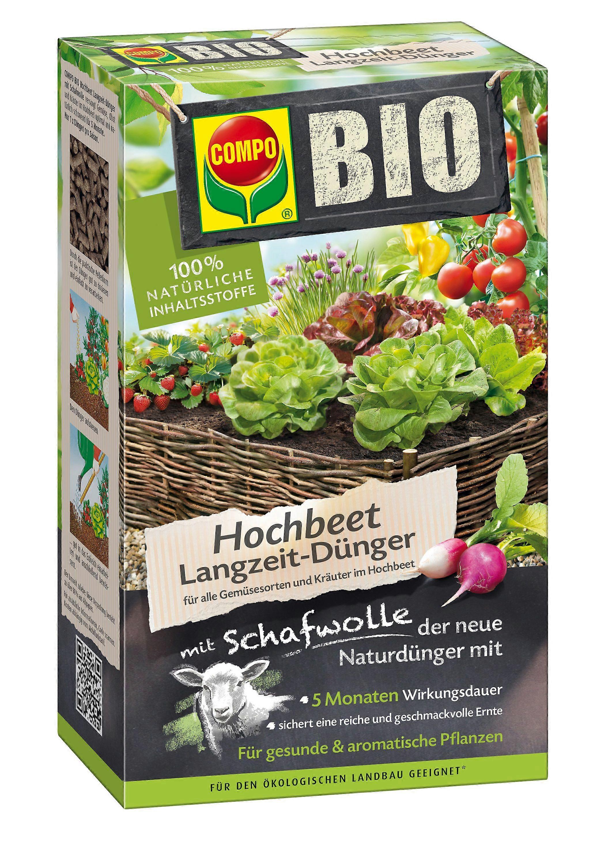 COMPO BIO High bed long-term fertilizer with sheep wool, 750 g