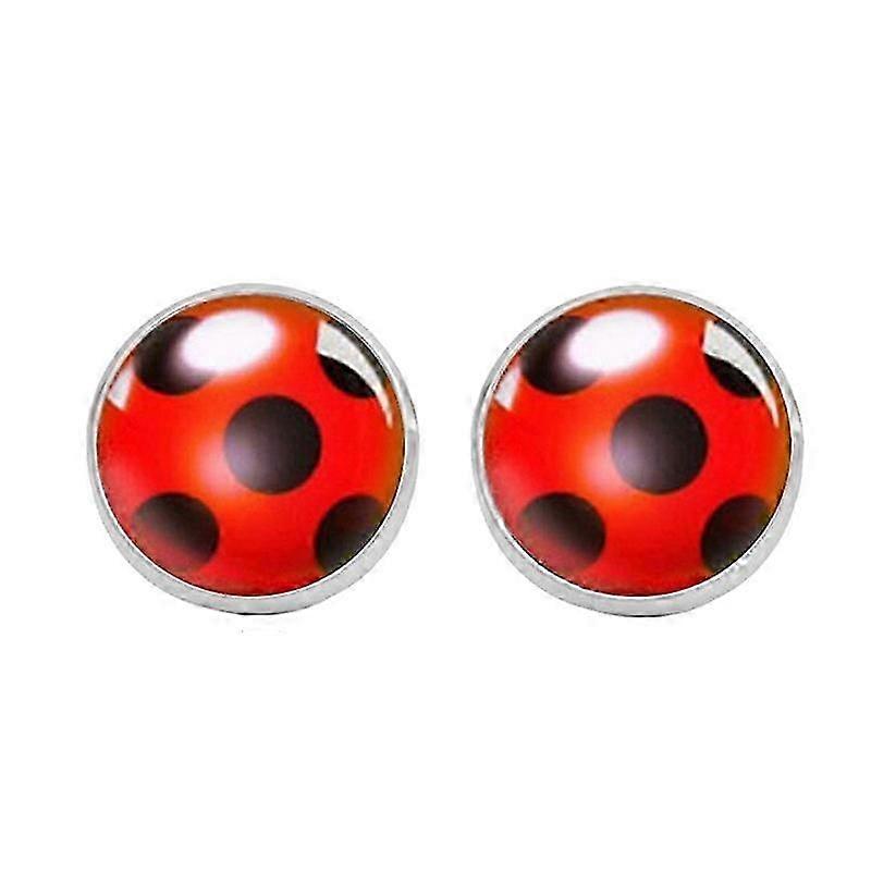 Stainless steel ladybug earrings