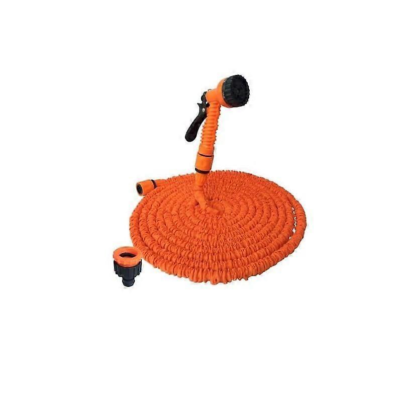 Flexible Garden Hose 30m with 5 Function Spray Nozzle