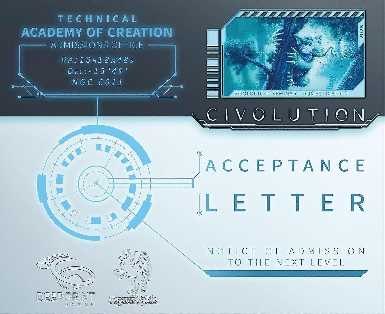 Acceptance Letter Civolution Expansion Board Game