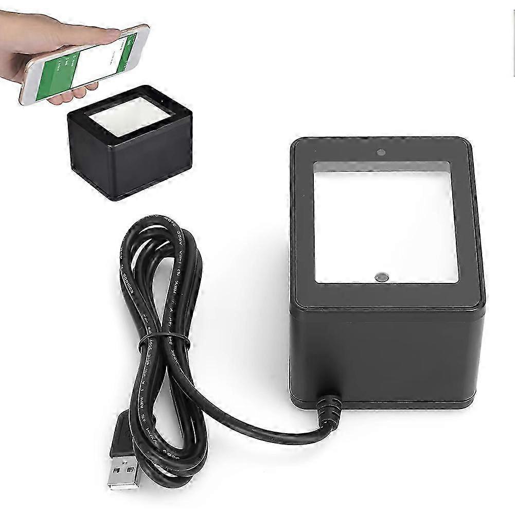 Desktop Barcode Scanner QR Code Scanning Platcompatible withm Supermarket Mobile Payment YHDD9800 Barcode Scanner