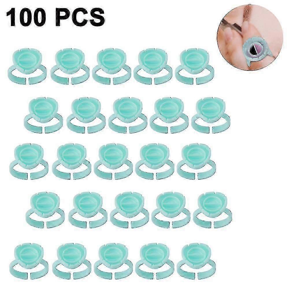 100 Stück Wimpernkleberhalter Klebstoff Ring cups