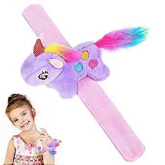 Animal Slap Pulseira Cartoon Unicórnio Slap Pulso Banda Adorável Animal Slap Pulseira Kids Party Gift