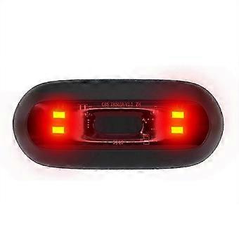 Helmet LED Light for Bike & Motorcycle C IPX6 Waterproof, USB Rechargeable, 3 Modes, 8 C10h Runtime (Black)