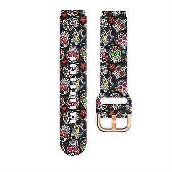 22mm Watch Band Silicone Replacement Strap for Garmin Venu 2S Vivoactive 4S Vivomove 3S Color C