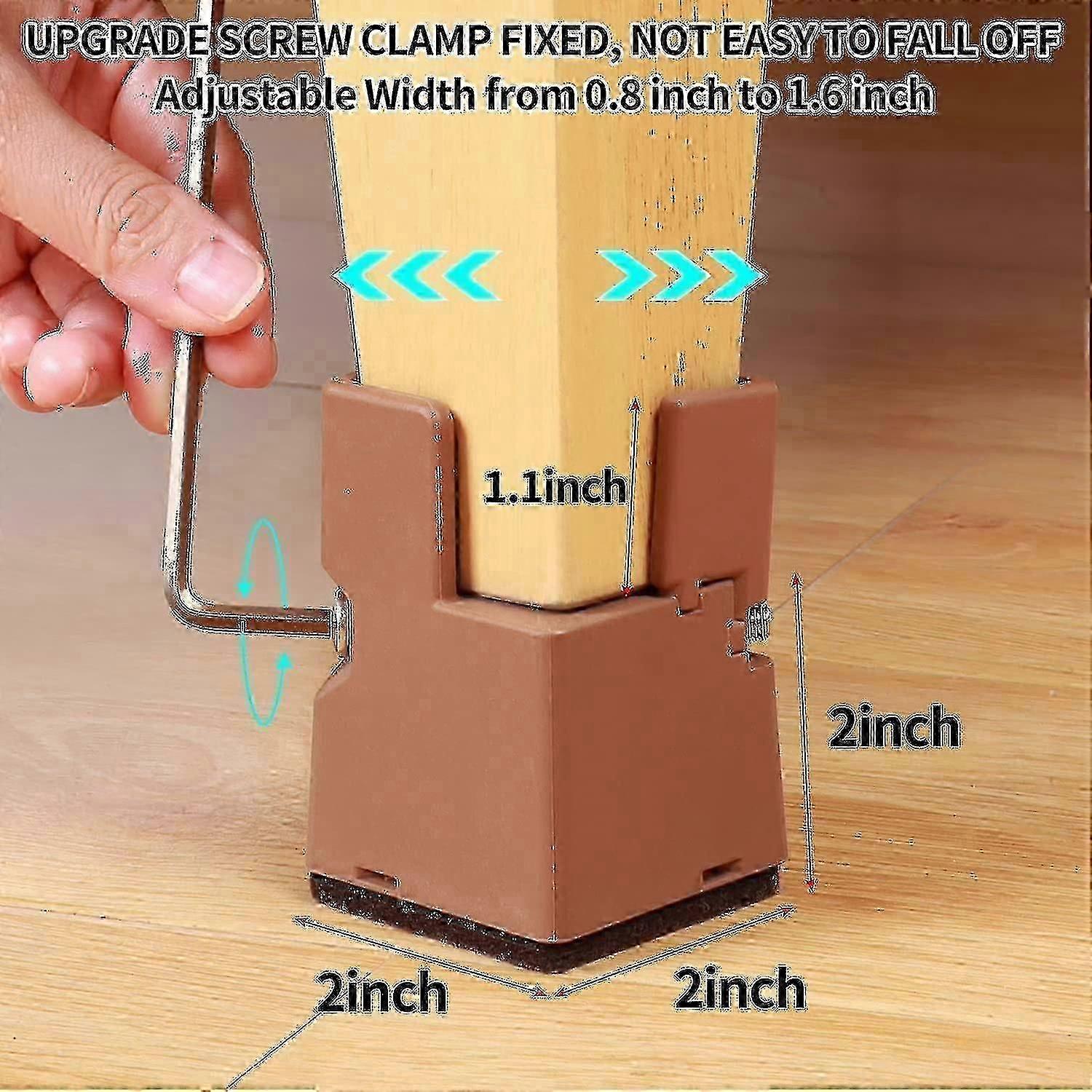 4 Adjustable Chairs, Stand Pipe, Table Legs With Screw Clips