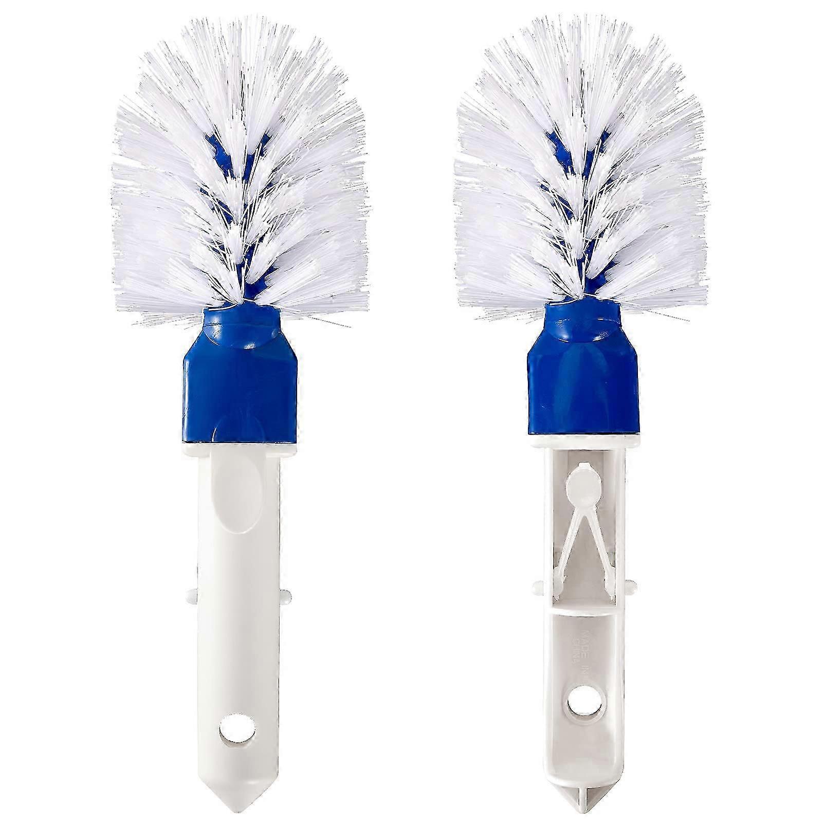 Above-Ground Pool Corner Brush Set 2 Pcs Round, Durable Plastic, Easy Scrub Design