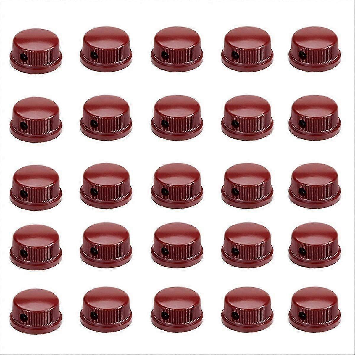 30PCS 6.35mm Shaft Brass Inside Set Red