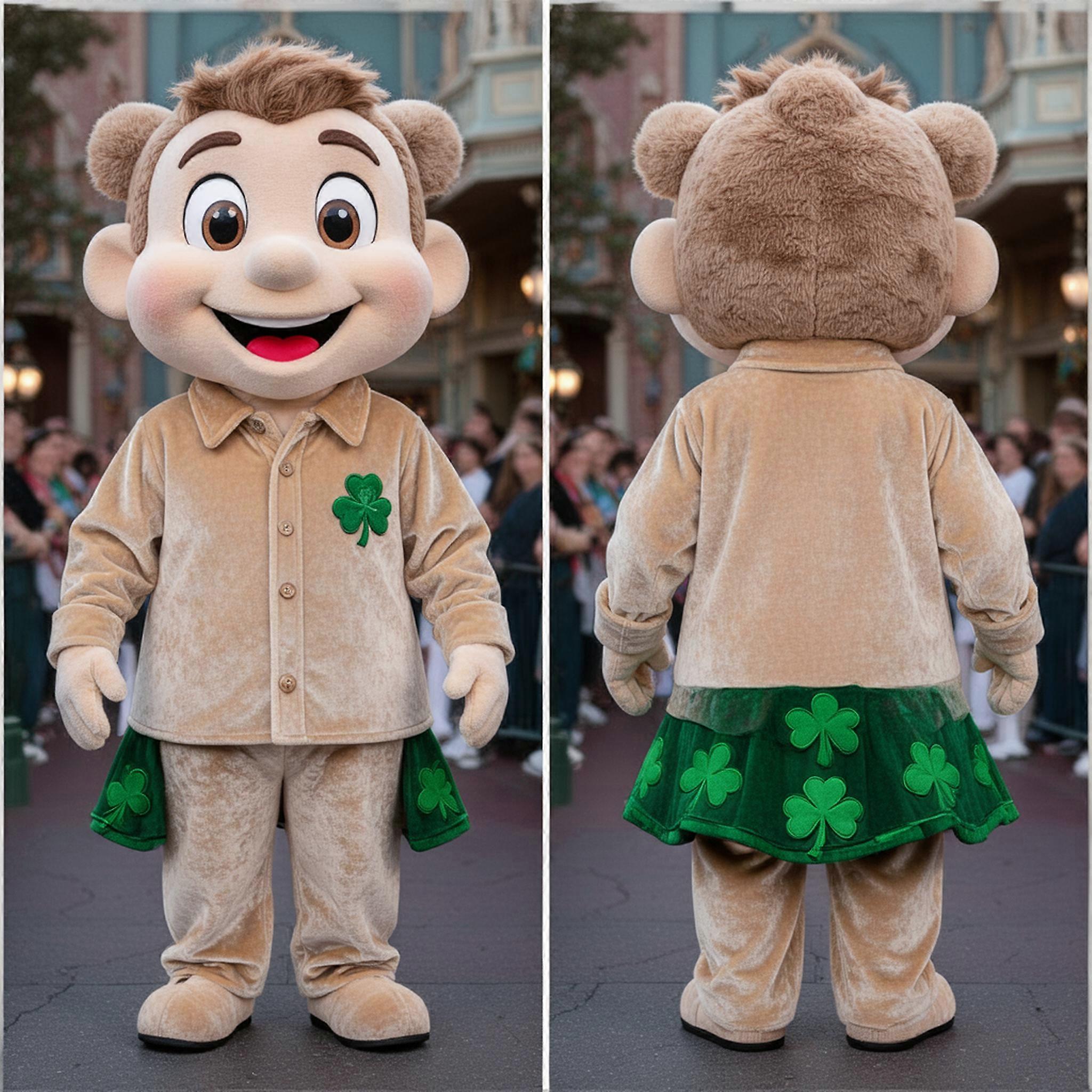 MASTICOT Velvet Beige Expressive Irish Dancer Mascot