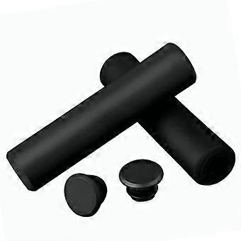 1 Pair Mountain Bike Handlebar Grips Shockproof Soft Comfortable Silicone Bike Handle Grips for Road Bikes Black