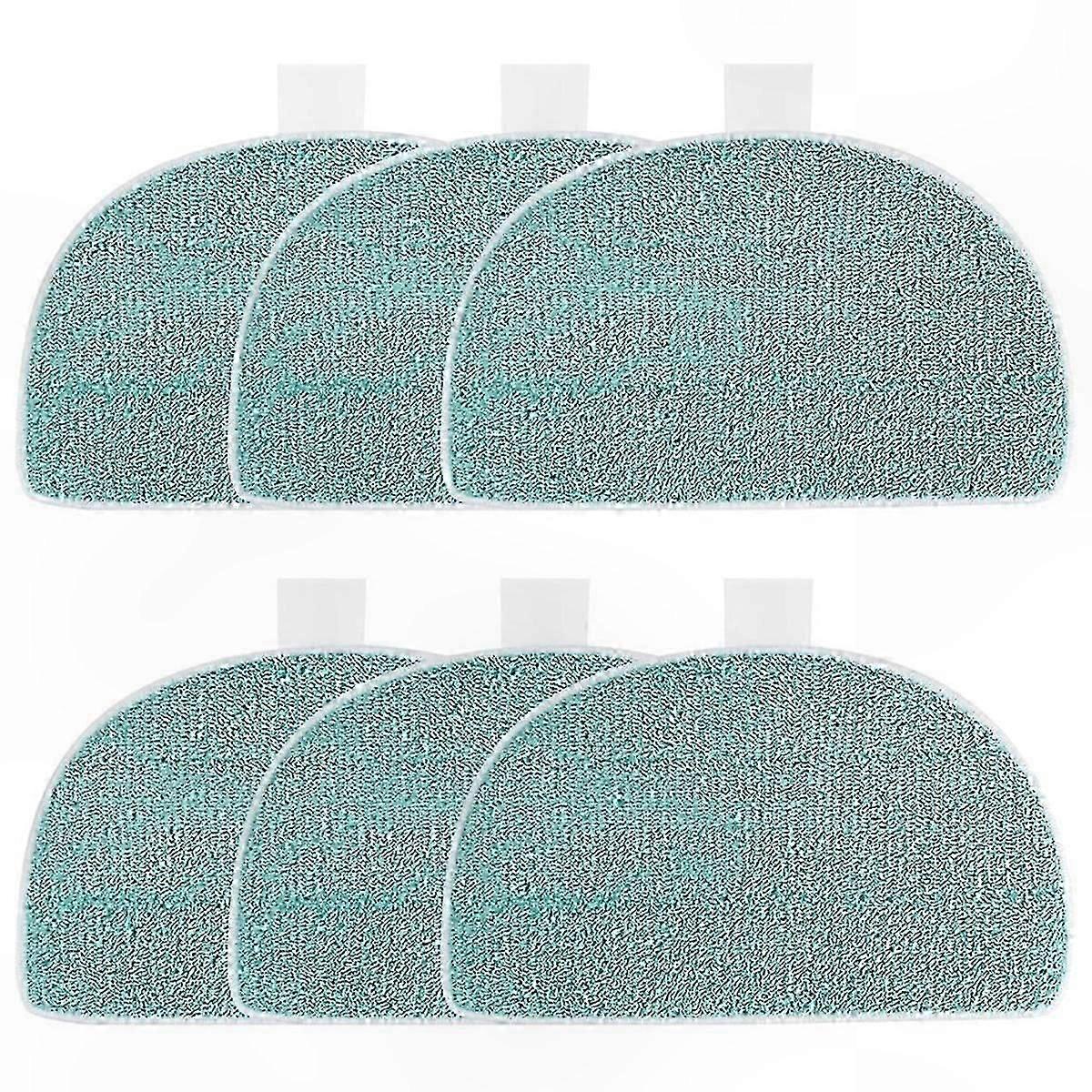 6-Pack Microfiber Mop Pads compatible with Steam Cleaners, Replacement Pads Compatible with Select Models, S