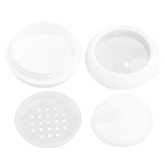 Refillable Powder Box Makeup Powder Container for Storage Use 1Set with Puff