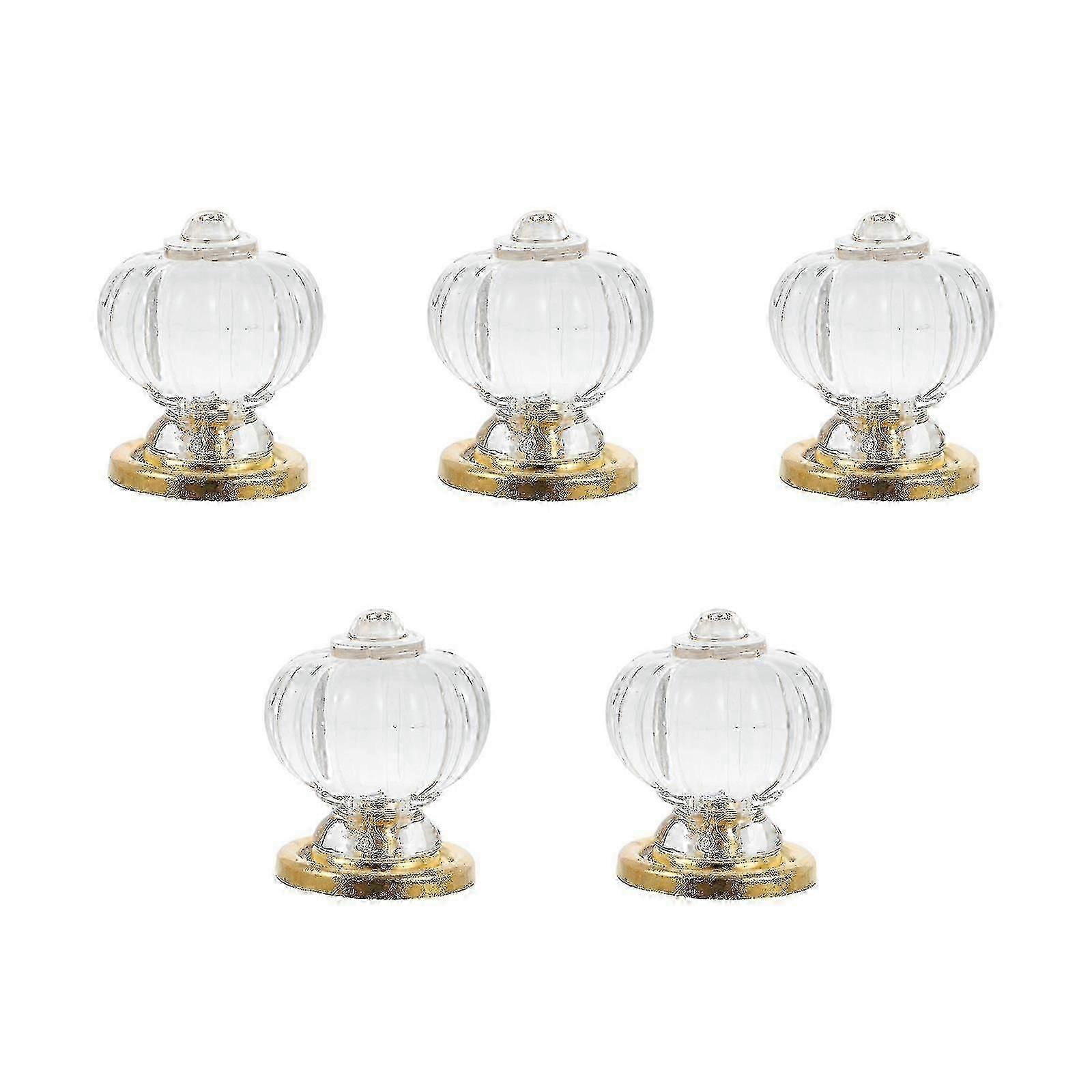5 Pcs Cabinet Drawer Pulls Cabinet Pulls Closet Knob Acrylic Door Knob Drawer Knobs