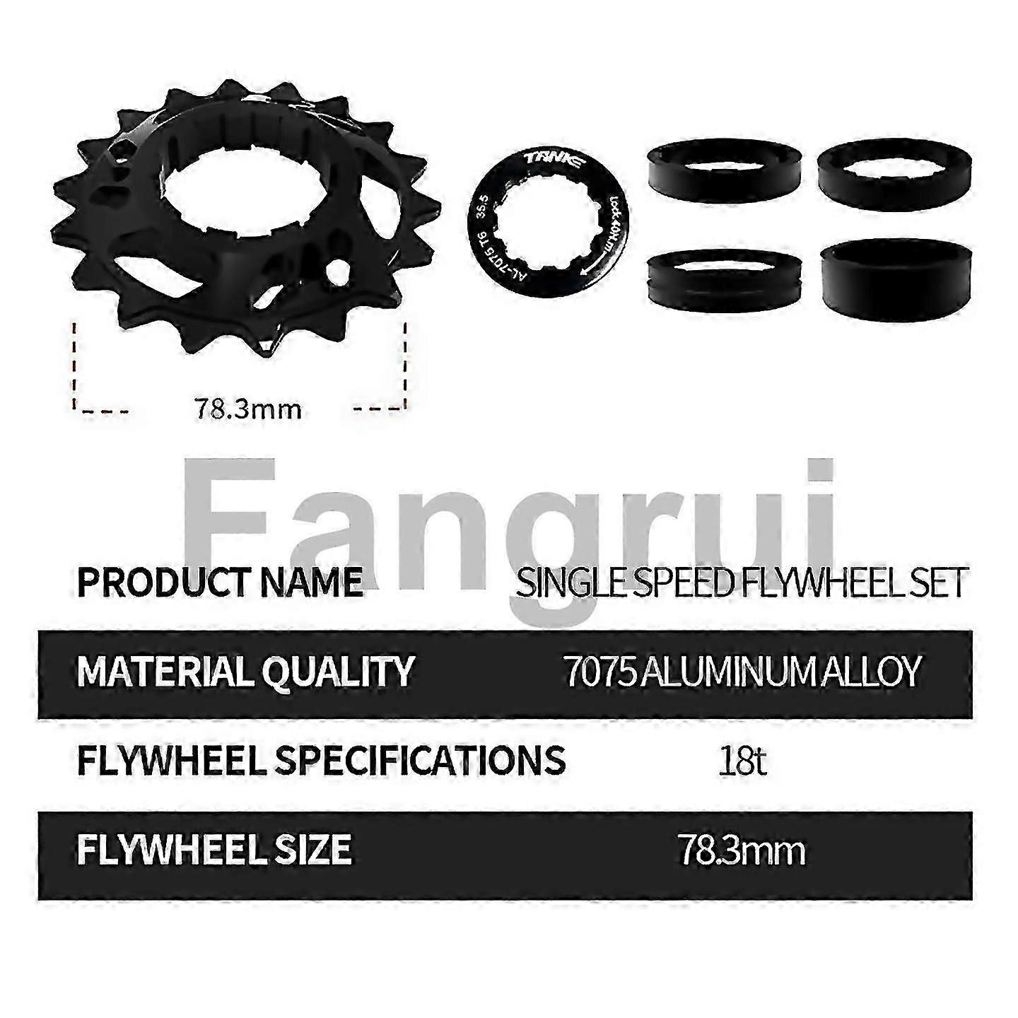 For single speed flywheel conversion kit 18t Red