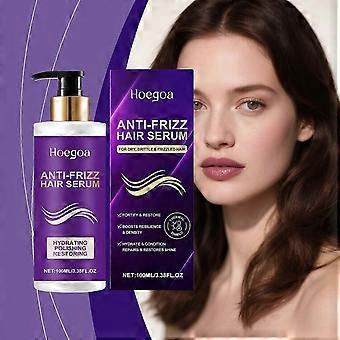 Hydrolyzed Keratin & Argan Oil Hair Essence, Leave-In Treatment for Frizz Reduction, Smoothness & Moisture