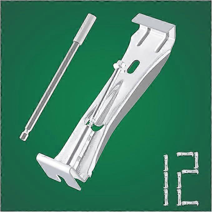 Quick-release screw gutter hanger kit (12 hangers) + screwdriver1947