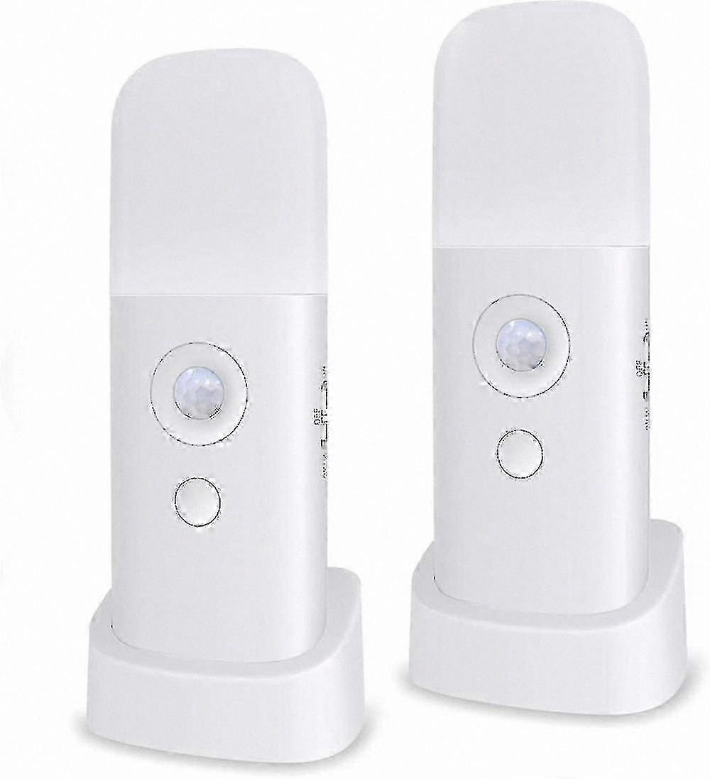 Indoor Motion Sensor Night Light, USB Rechargeable, White Light